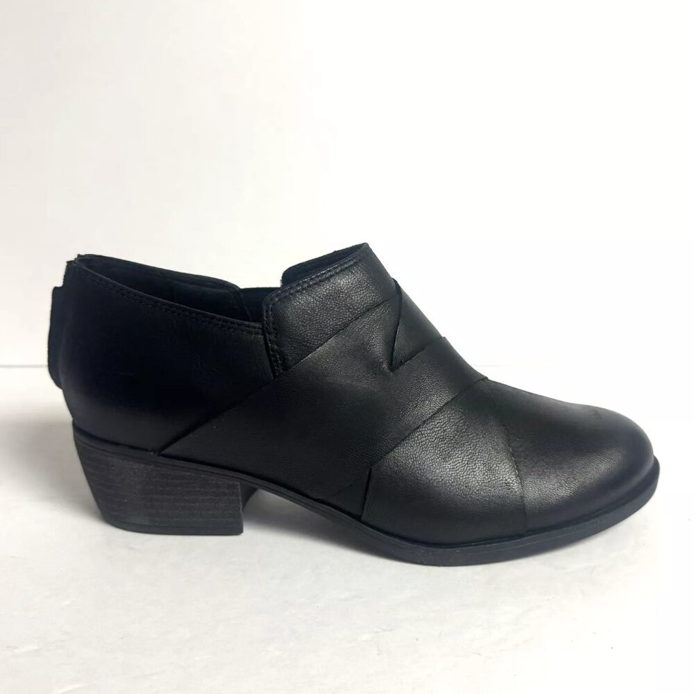 Clark’s Womens Charlten Gema Bootie Black Size 8.5 M
